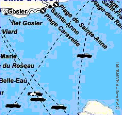 carte de Guadeloupe