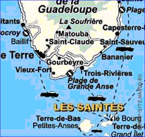 carte de Guadeloupe