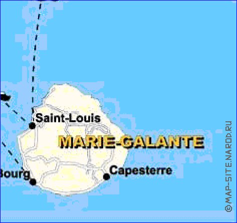 carte de Guadeloupe