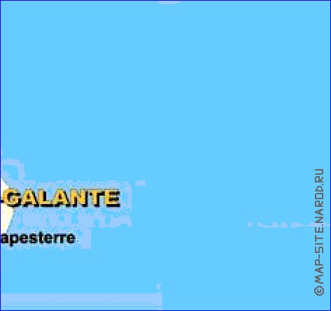 carte de Guadeloupe