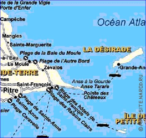 carte de Guadeloupe