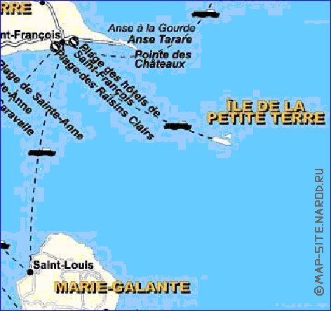 carte de Guadeloupe