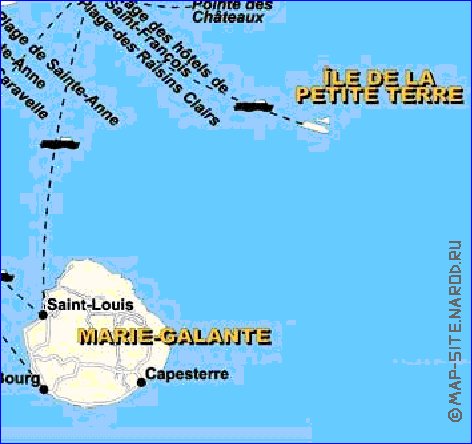 carte de Guadeloupe