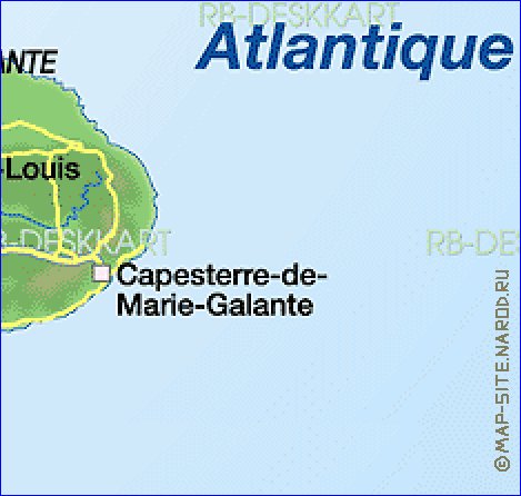 mapa de Guadalupe em alemao