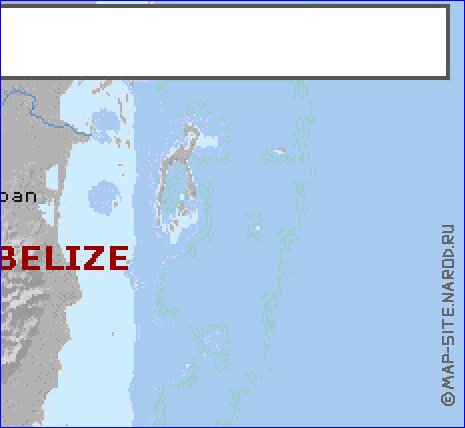 Administrativa mapa de Guatemala em ingles