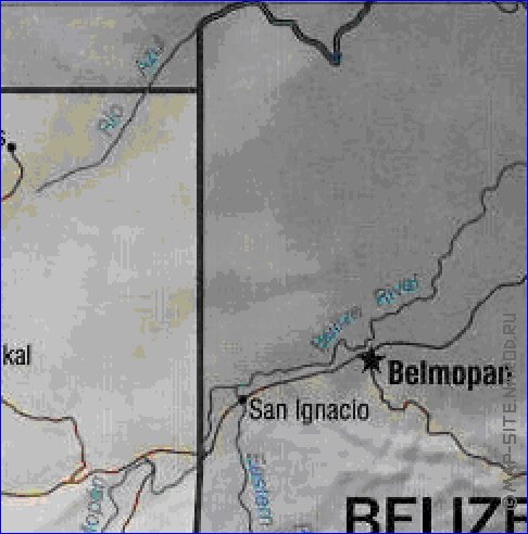 Administrativa mapa de Guatemala