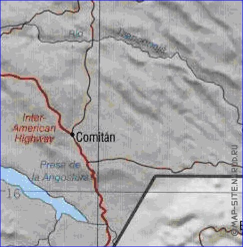 Administrativa mapa de Guatemala