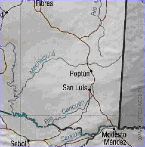 Administrativa mapa de Guatemala