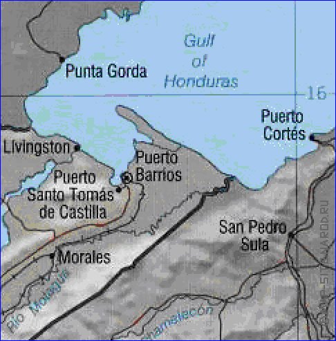 Administratives carte de Guatemala