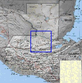 Administratives carte de Guatemala
