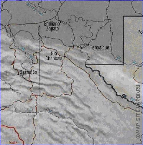 Administrativa mapa de Guatemala