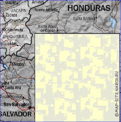 Administratives carte de Guatemala