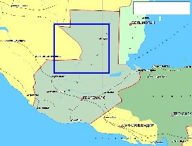 carte de Guatemala